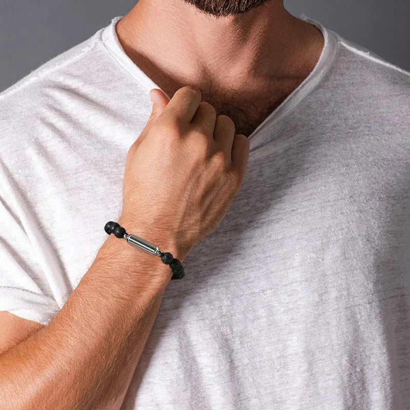 Lava Stone Bracelet For Ashes Bracelet Cherished Emblems