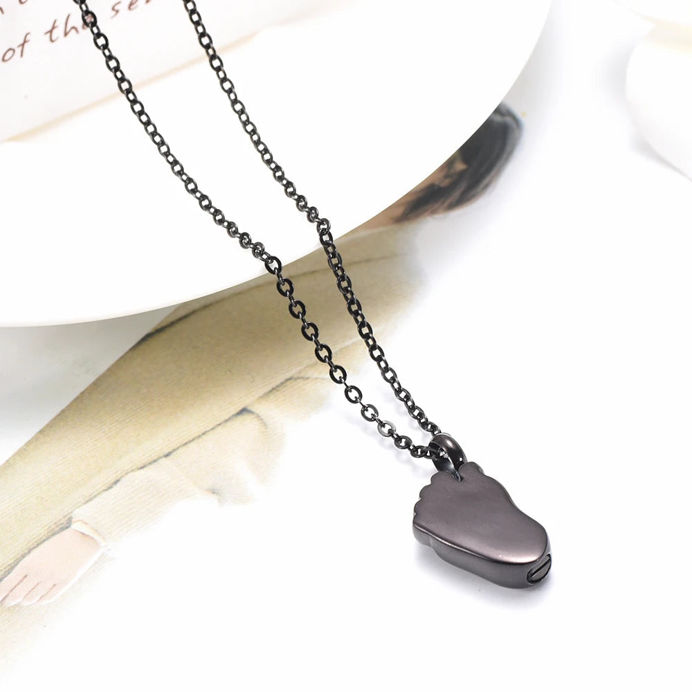Baby Foot Cremation Urn Necklace Cremation Necklace Cherished Emblems