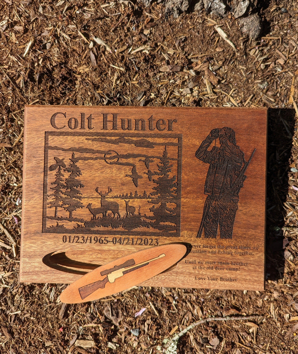 Custom Laser Engraved Memorial Plaque With Insert For Ashes Cherished Emblems