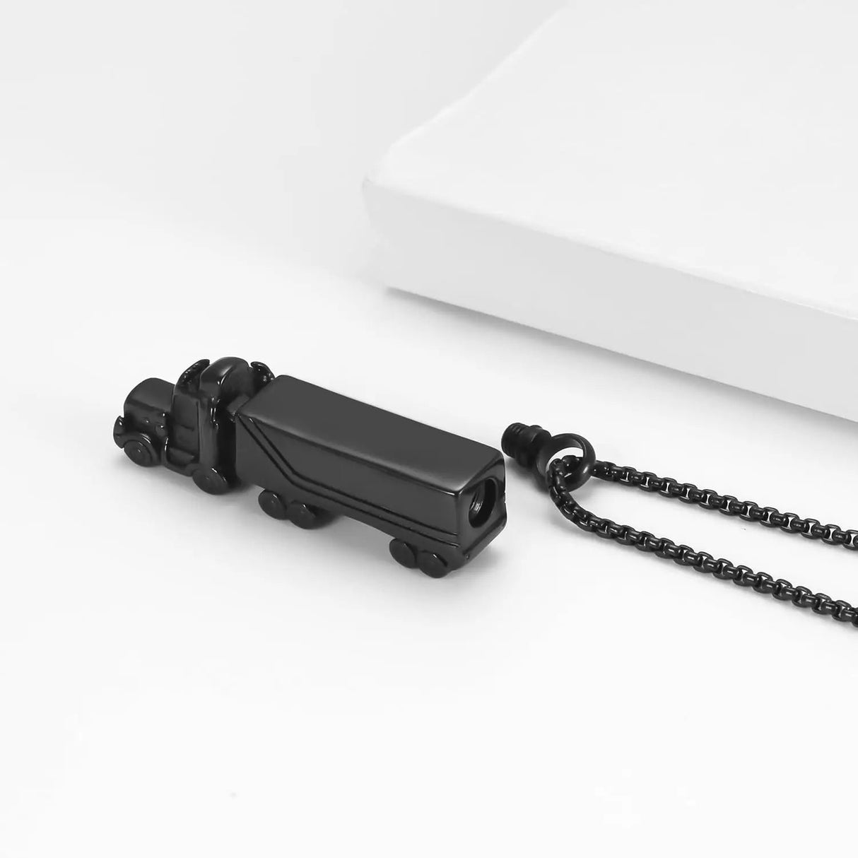 18 Wheeler Semi Truck Urn Necklace Cremation Necklace Cherished Emblems