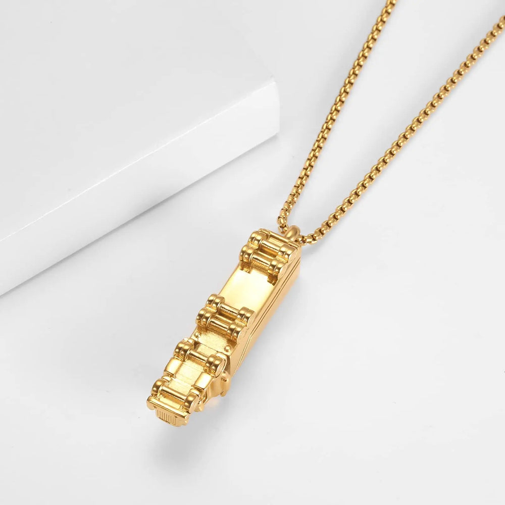 18 Wheeler Semi Truck Urn Necklace Cremation Necklace Cherished Emblems