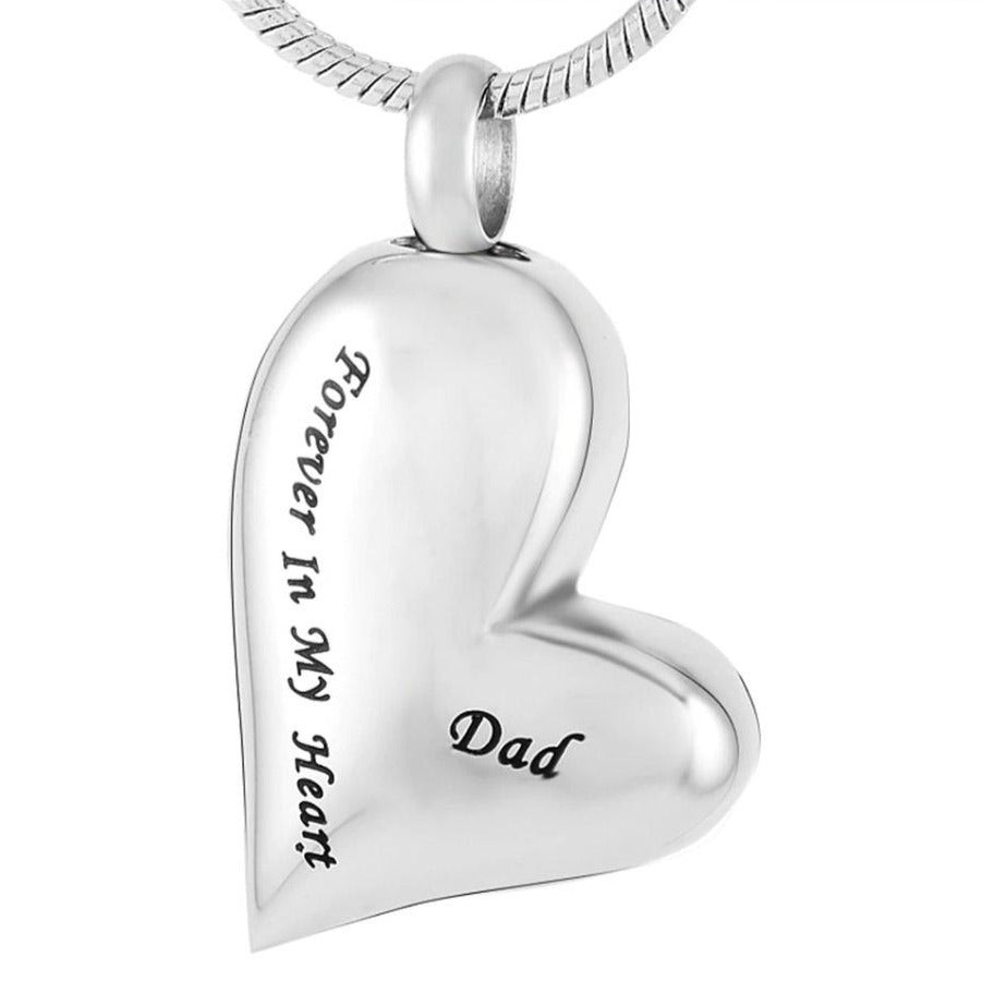 Dad, Forever In My Heart Cremation Necklace Cremation Necklace Cherished Emblems