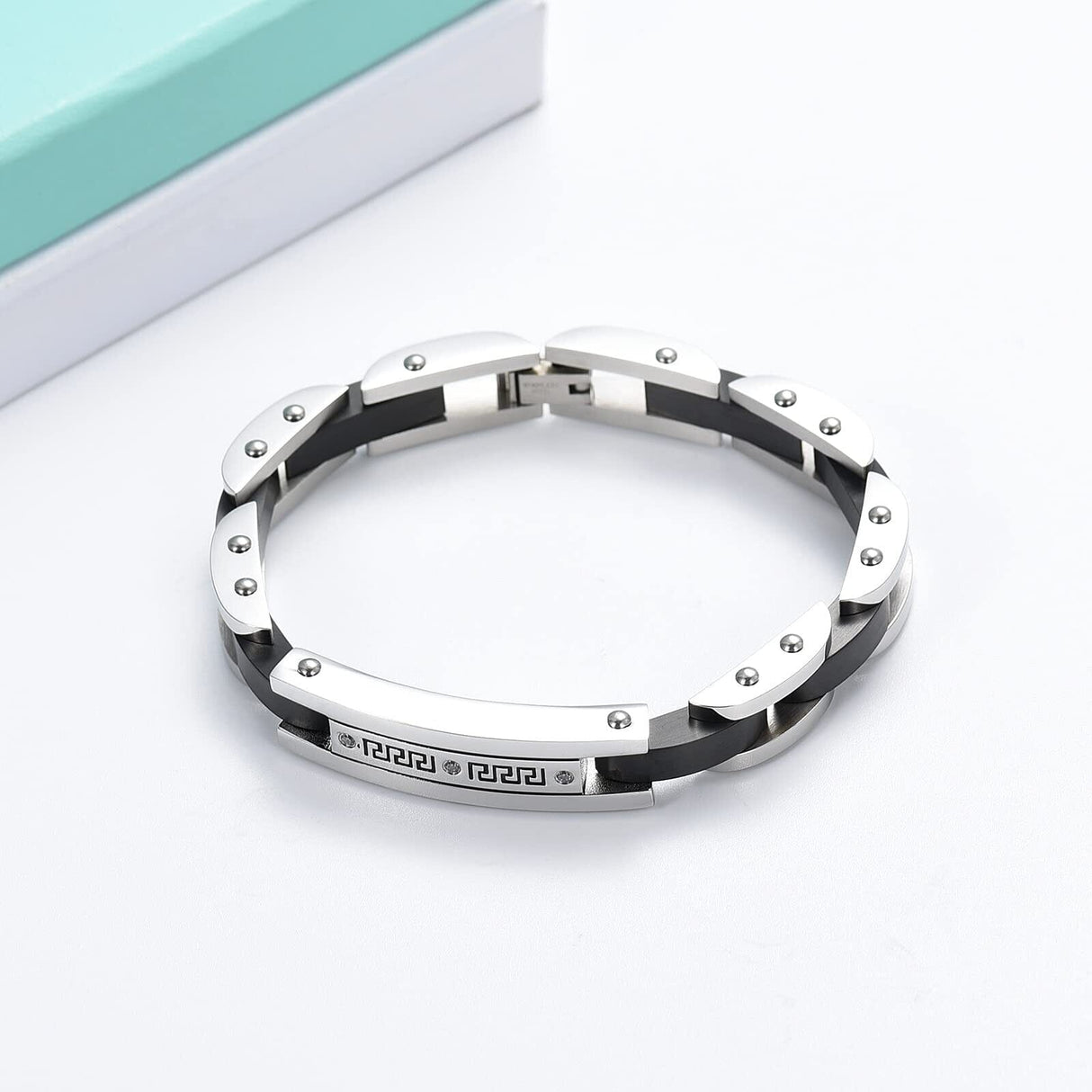 Chain Link Cremation Urn Bracelet Bracelet Cherished Emblems Black