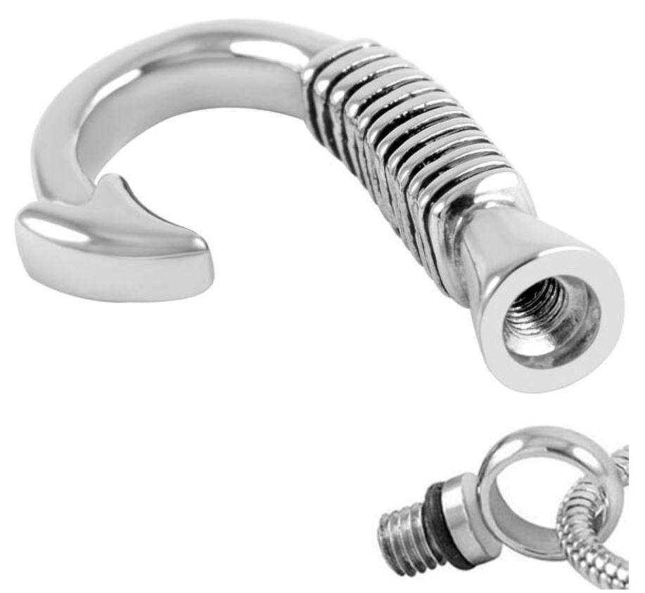 Open Cremation Jewelry Fish Hook
