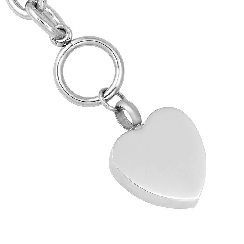 Bracelet - "Always In My Heart" Silver Cremation Urn Bracelet