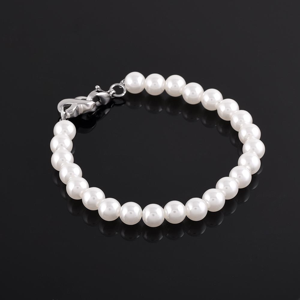 Bracelet - Pearl Bracelet With Infinity Cremation Urn Bracelet