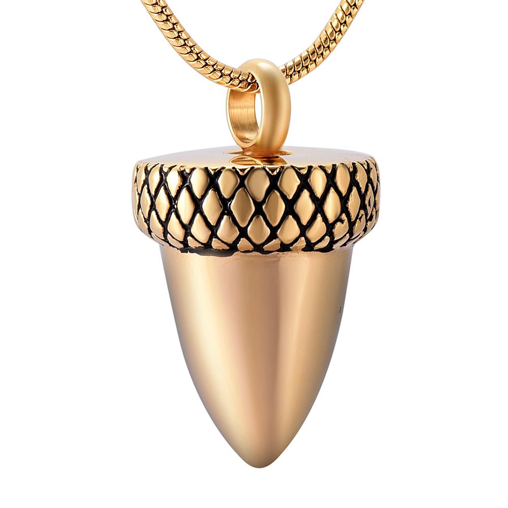 Cremation Necklace - Acorn Cremation Urn Necklace