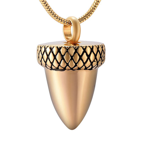Cremation Necklace - Acorn Cremation Urn Necklace