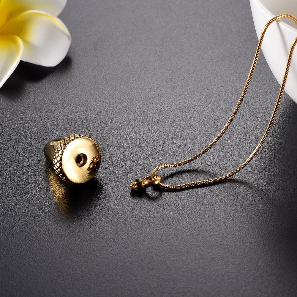 Cremation Necklace - Acorn Cremation Urn Necklace