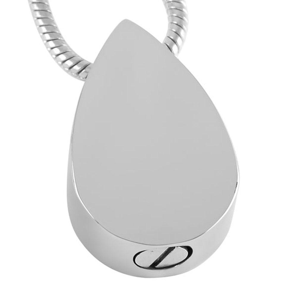 Cremation Necklace - Beautiful Murano Teardrop Cremation Urn Necklace