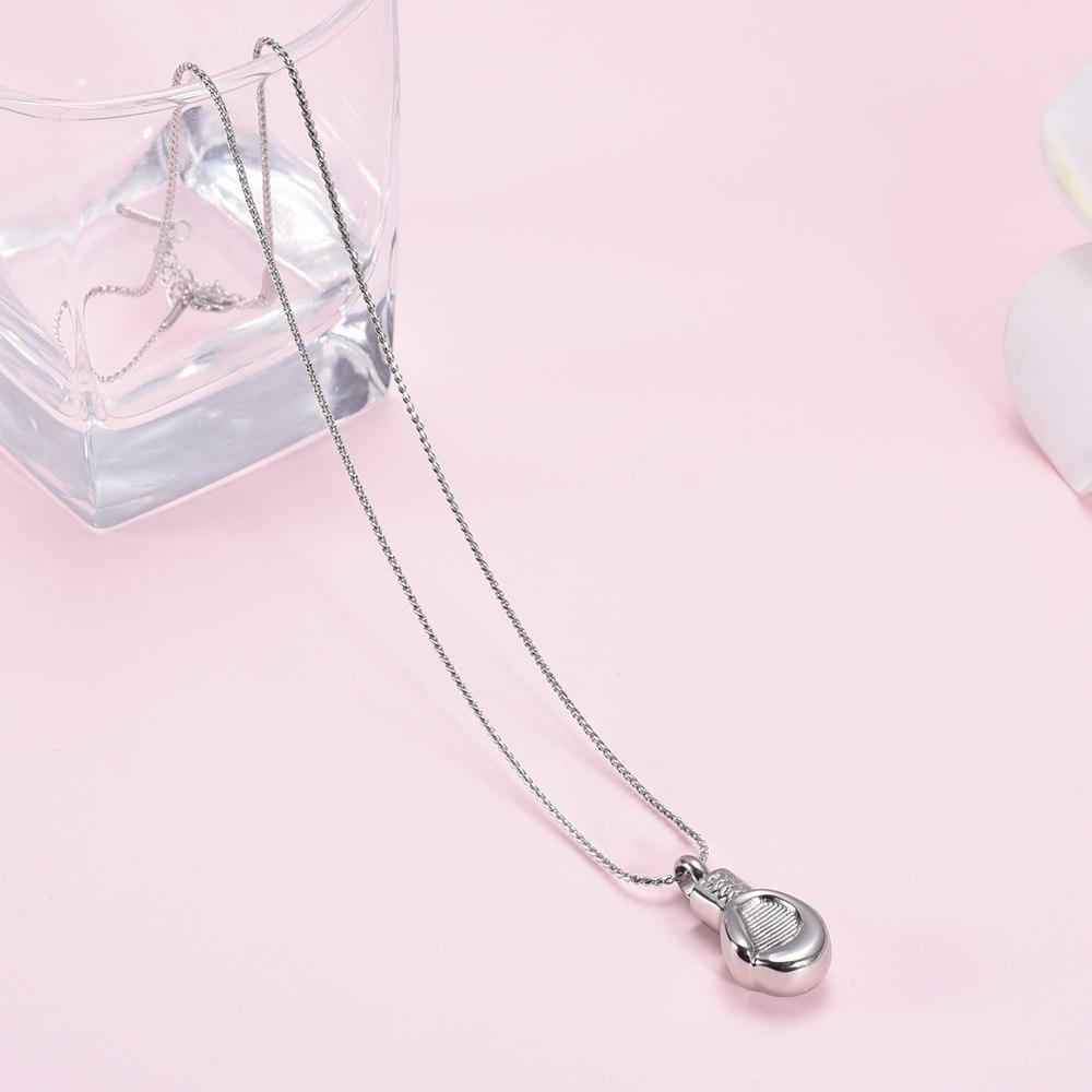 Cremation Necklace - Boxing Glove Cremation Urn Necklace