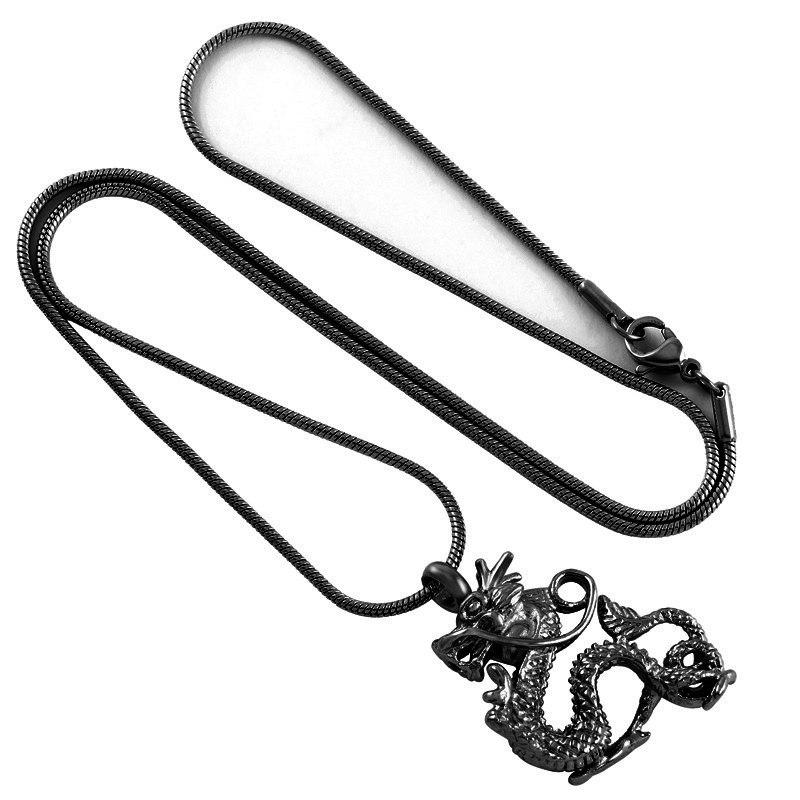Cremation Necklace - Chinese Dragon Cremation Urn Necklace