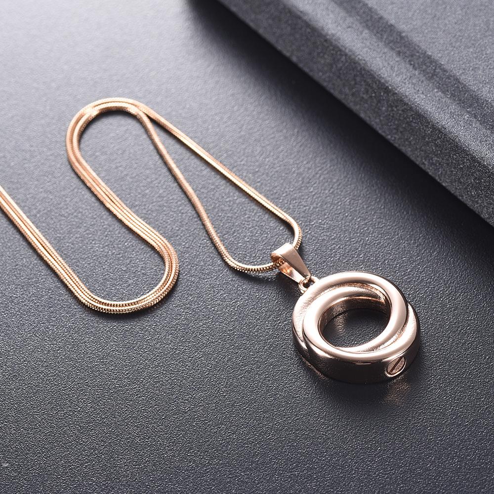 Cremation Necklace - Circle Of Life Cremation Urn Necklace