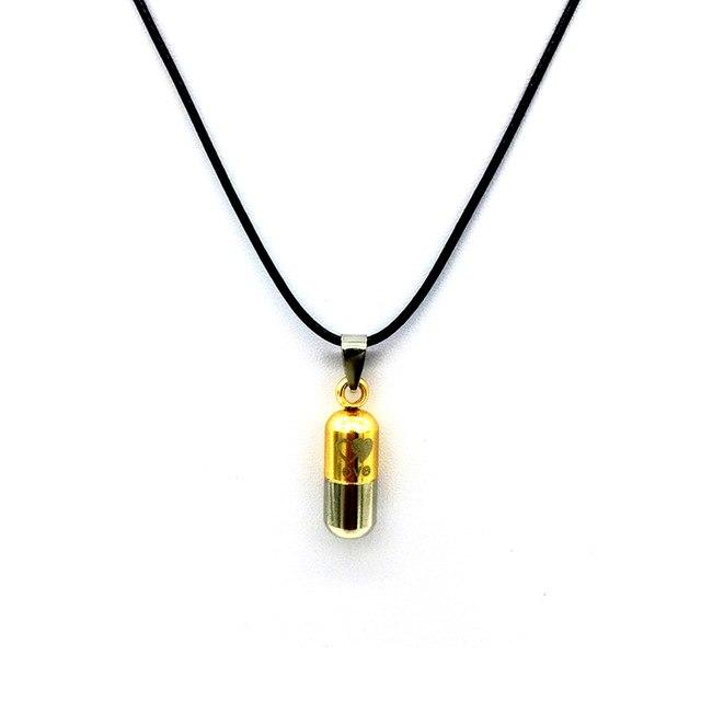 Cremation Necklace - Colored Cylinder Love Cremation Urn Necklace