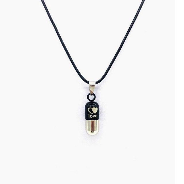 Cremation Necklace - Colored Cylinder Love Cremation Urn Necklace