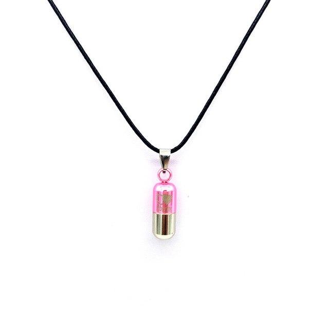 Cremation Necklace - Colored Cylinder Love Cremation Urn Necklace