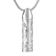 Cremation Necklace - Cross Cylinder Cremation Urn Necklace