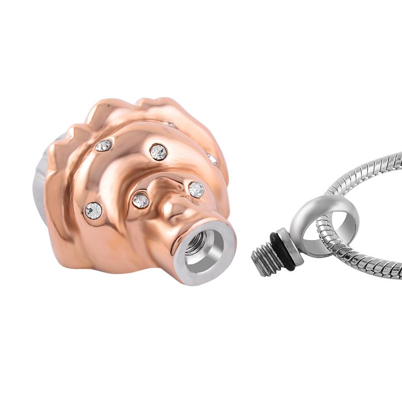 Cremation Necklace - Cupcake Shaped Cremation Urn Necklace