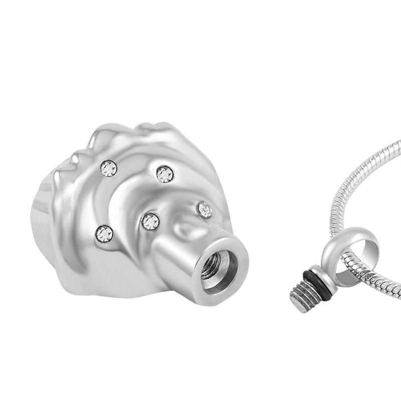 Cremation Necklace - Cupcake Shaped Cremation Urn Necklace