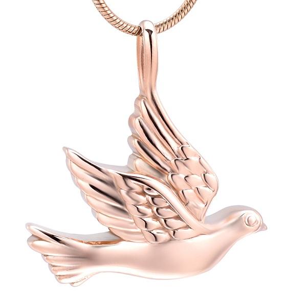 Cremation Necklace - Dove Shaped Cremation Urn Necklace