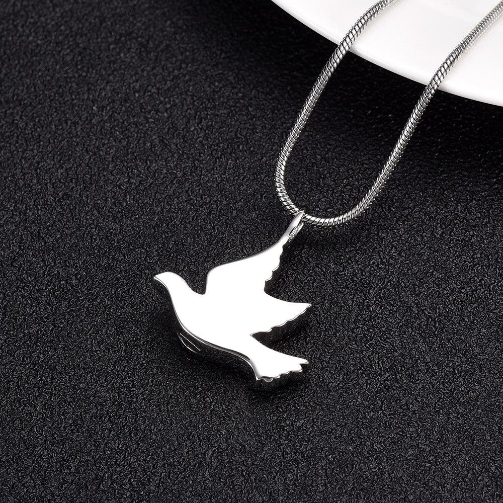 Cremation Necklace - Dove Shaped Cremation Urn Necklace