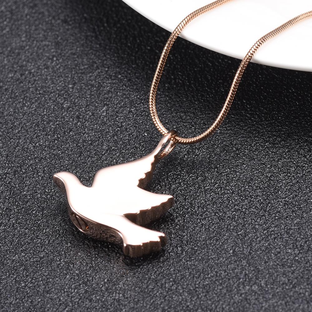 Cremation Necklace - Dove Shaped Cremation Urn Necklace