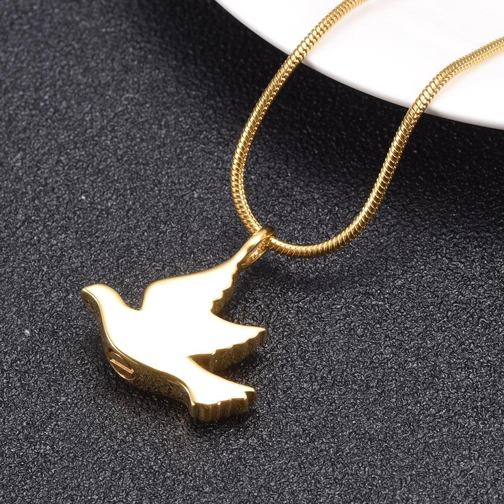 Cremation Necklace - Dove Shaped Cremation Urn Necklace