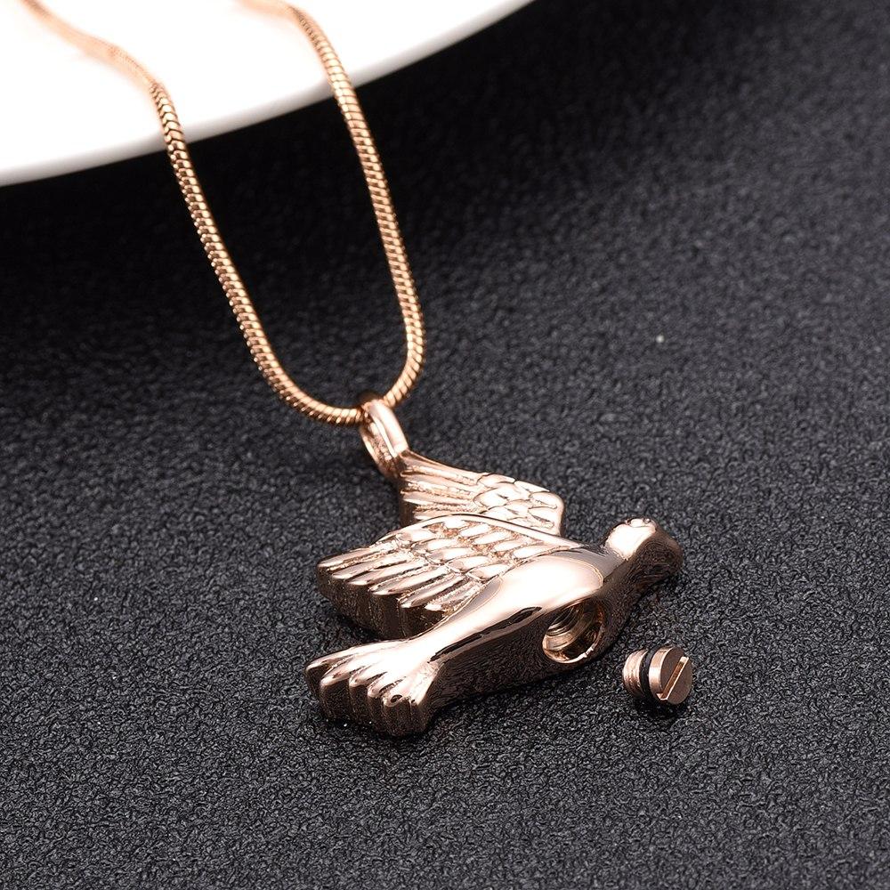 Cremation Necklace - Dove Shaped Cremation Urn Necklace