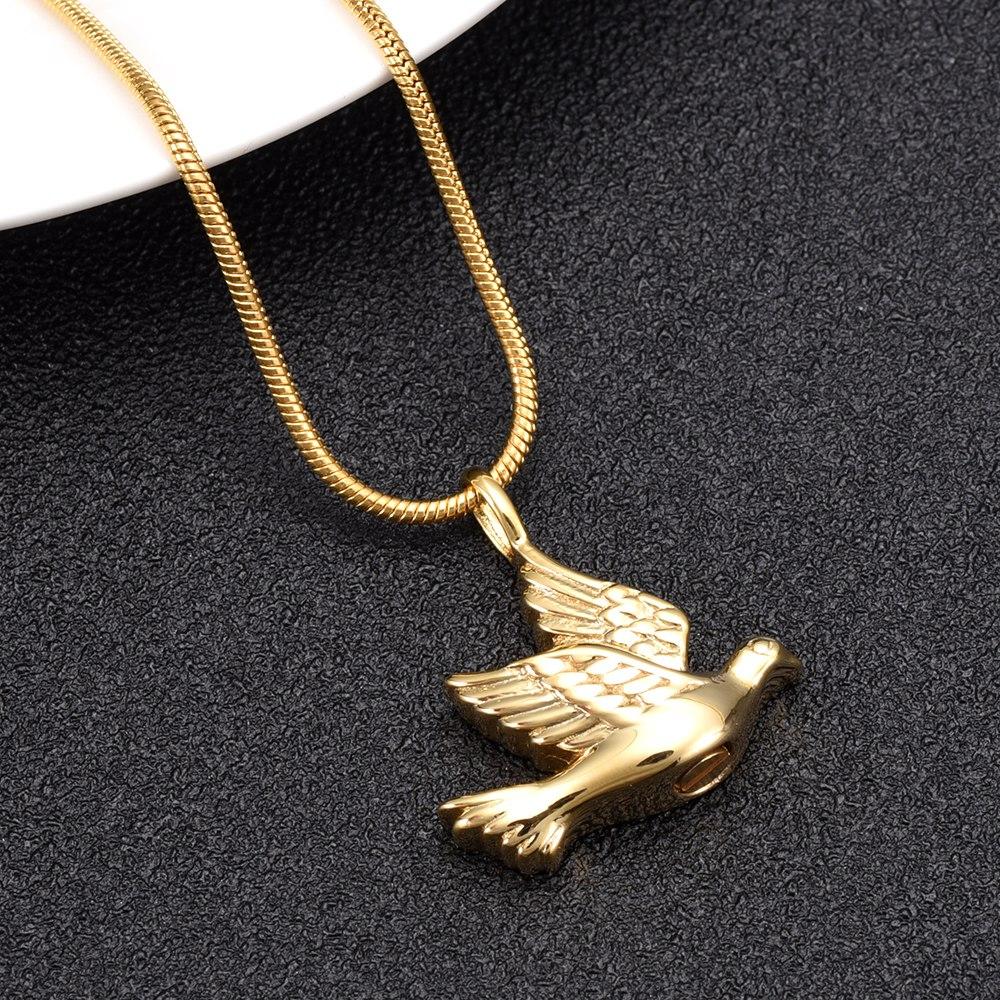 Cremation Necklace - Dove Shaped Cremation Urn Necklace