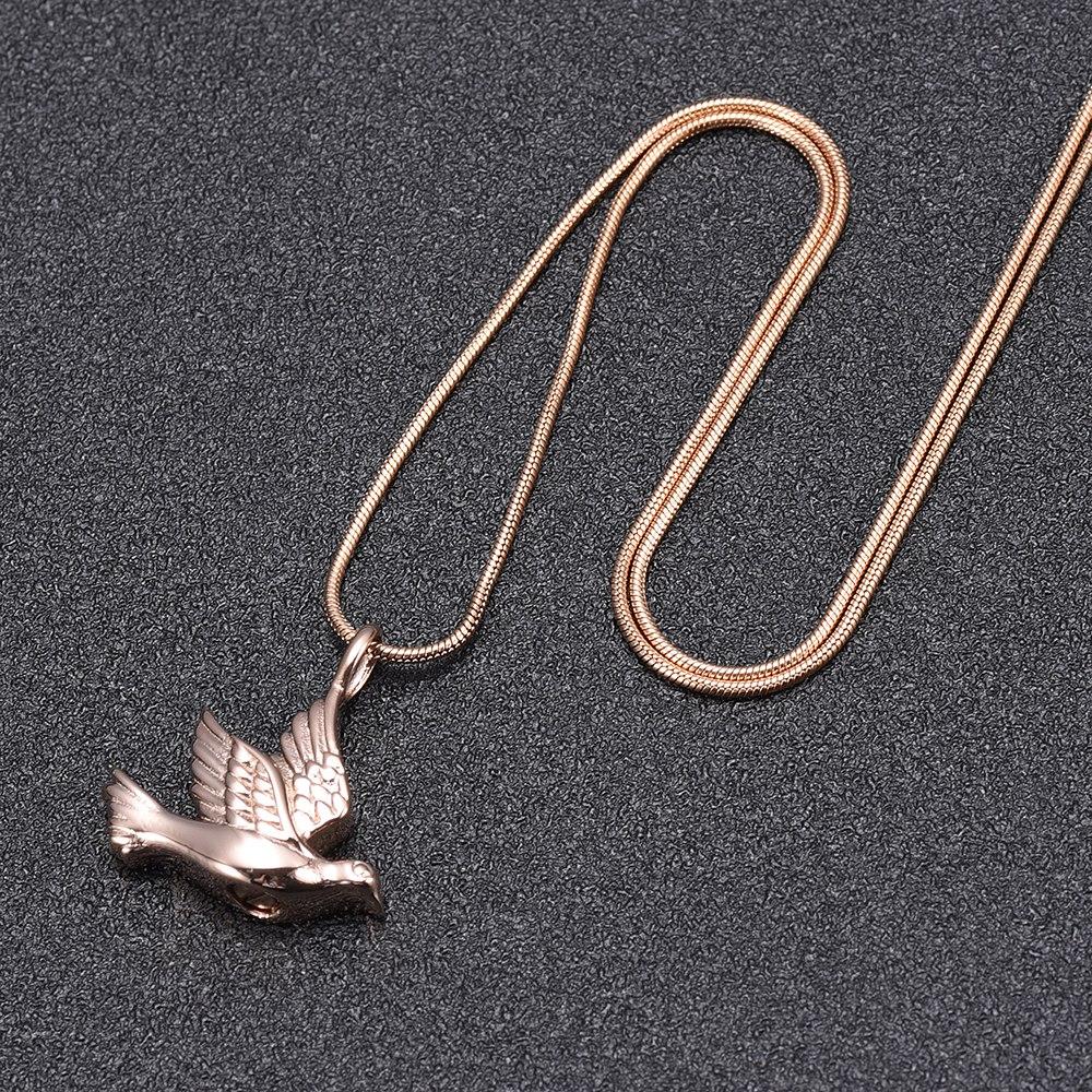 Cremation Necklace - Dove Shaped Cremation Urn Necklace