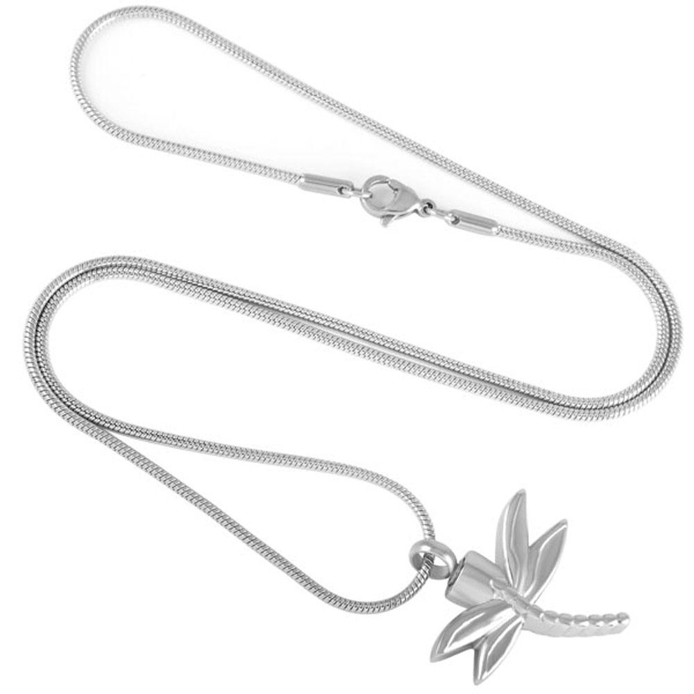 Cremation Necklace - Dragonfly Cremation Urn Necklace