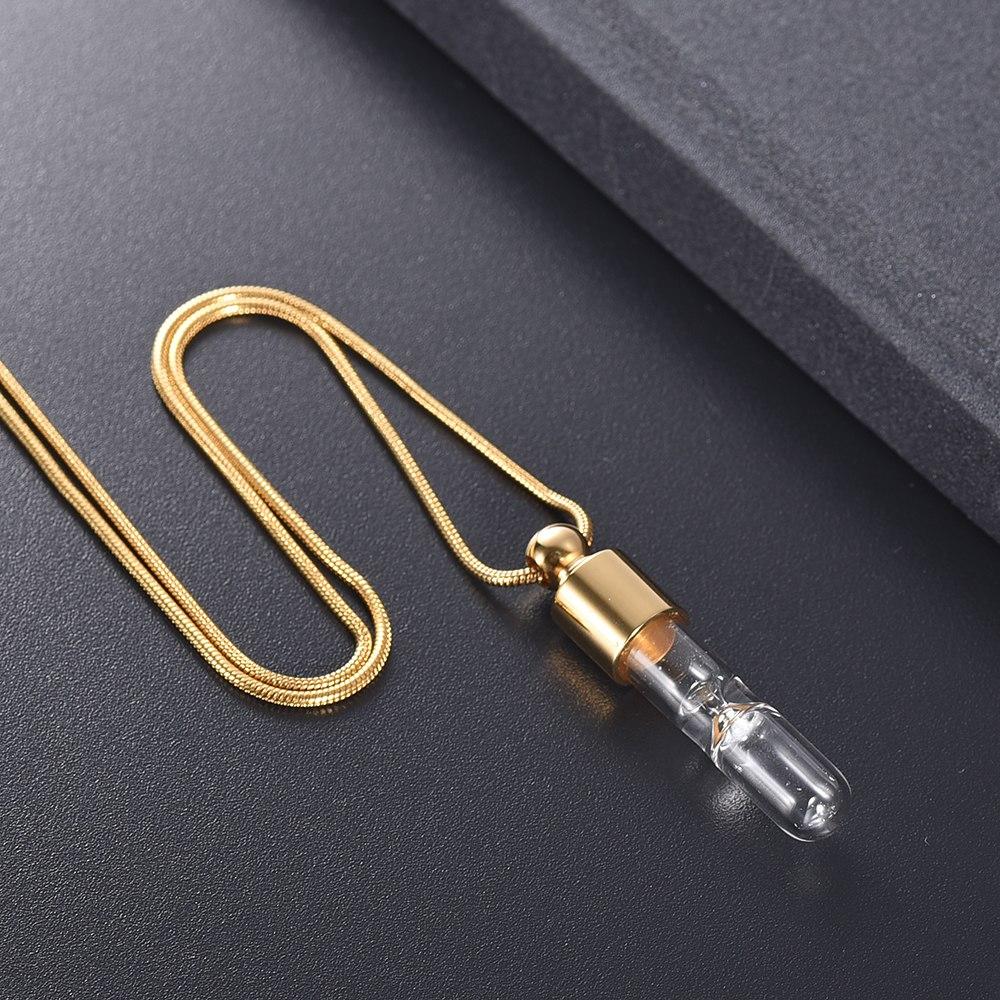 Cremation Necklace - Eternal Hourglass Glass Cremation Urn Necklace