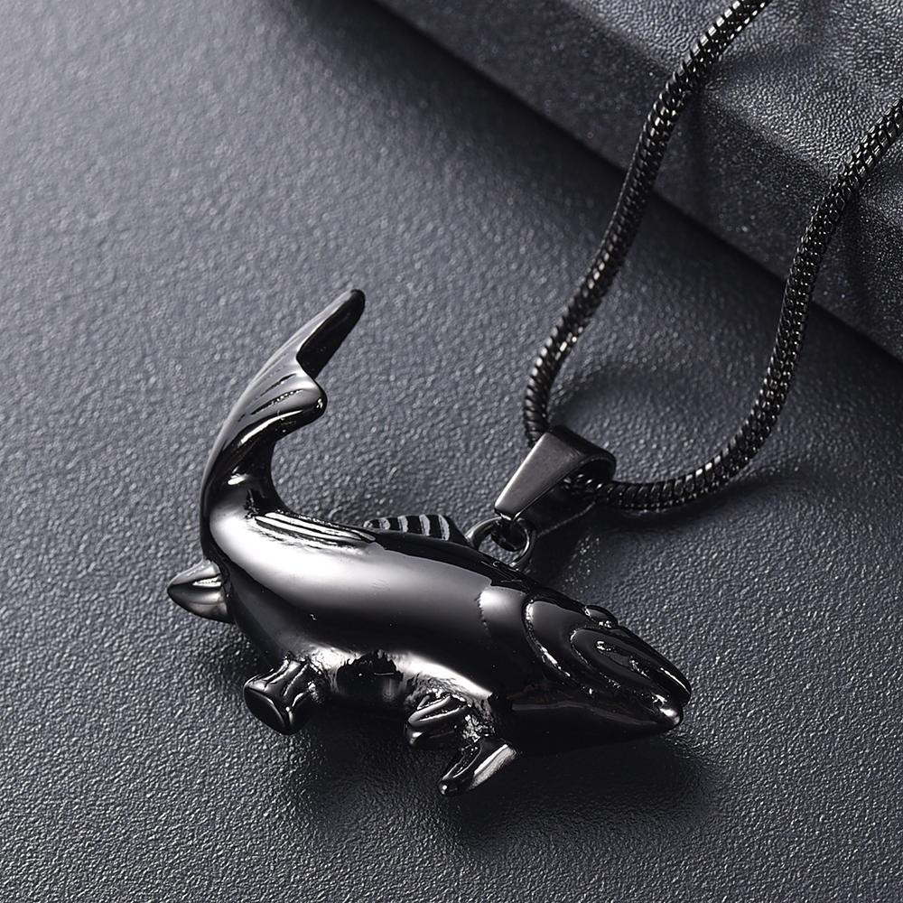Cremation Necklace - Fish Shaped Cremation Urn Necklace