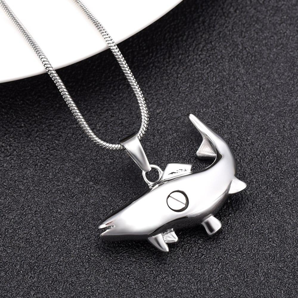 Cremation Necklace - Fish Shaped Cremation Urn Necklace