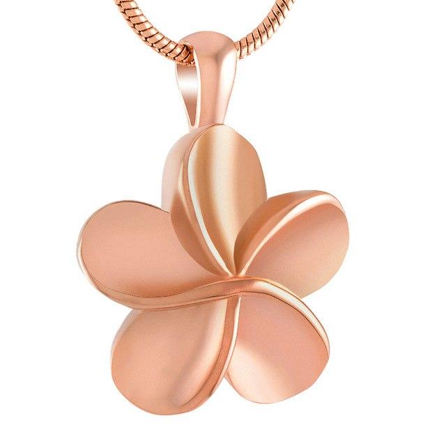 Cremation Necklace - Flower Cremation Urn Necklace
