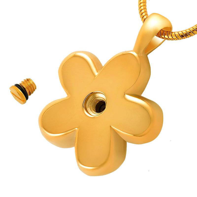 Cremation Necklace - Flower Cremation Urn Necklace