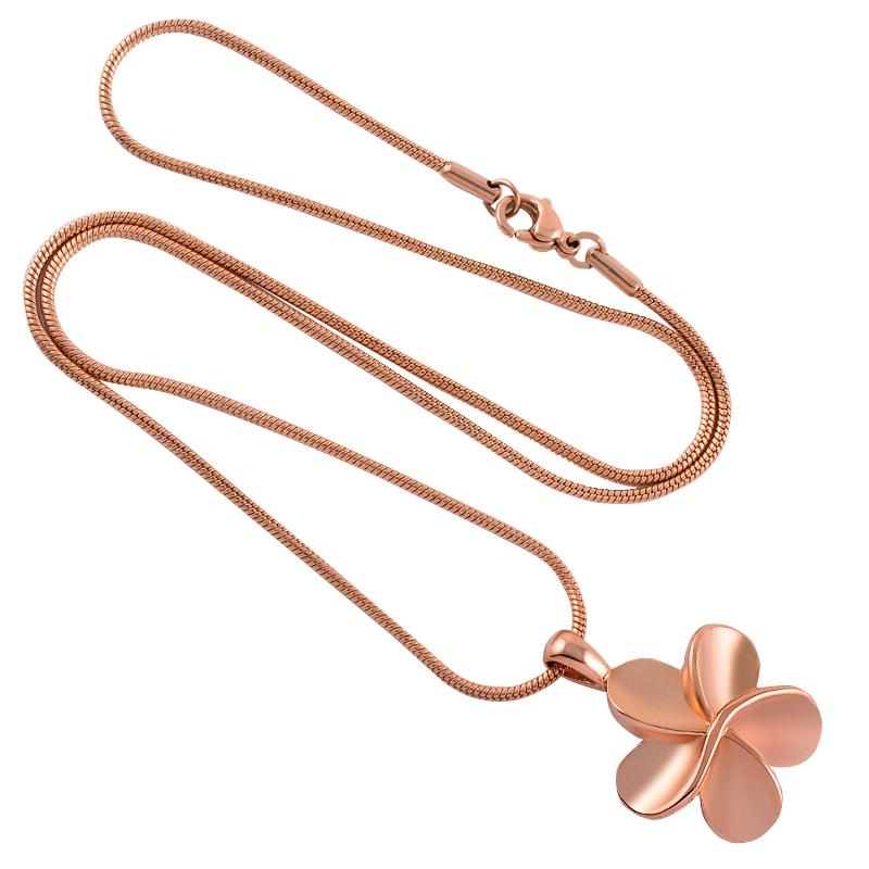 Cremation Necklace - Flower Cremation Urn Necklace