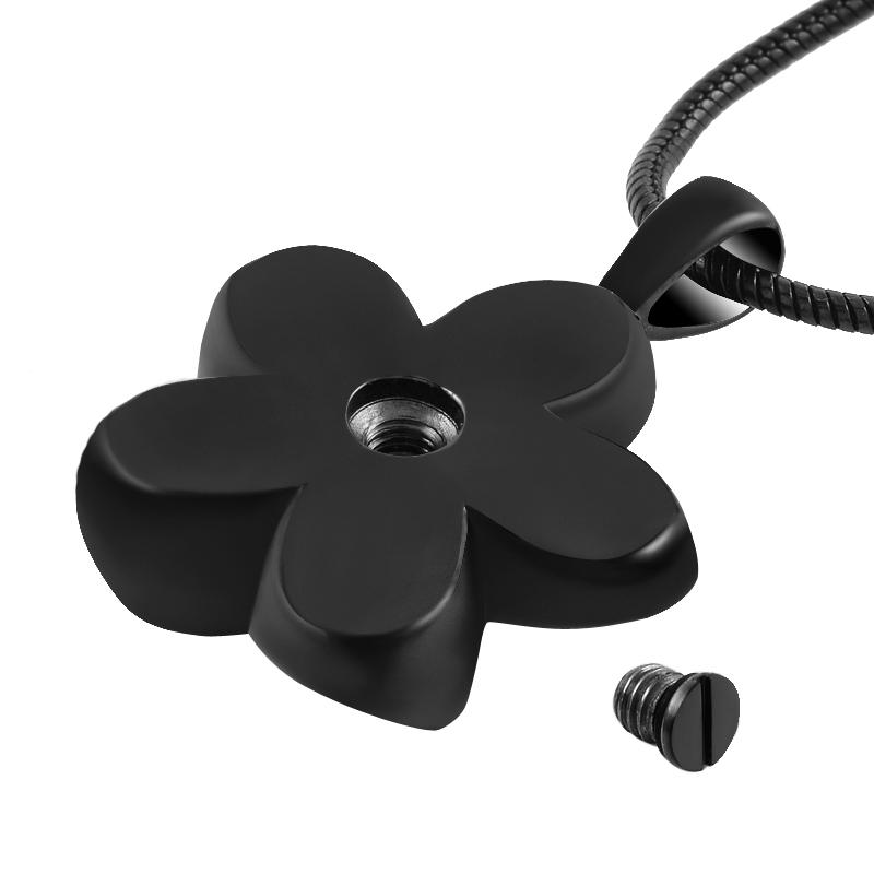 Cremation Necklace - Flower Cremation Urn Necklace