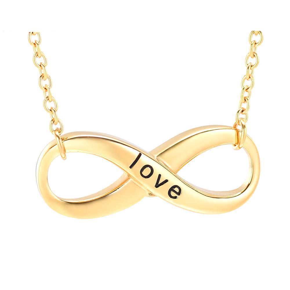 Cremation Necklace - Forever Love Infinity Shaped Cremation Urn Necklace