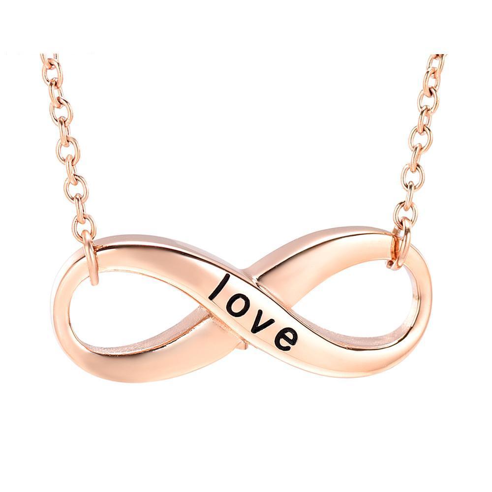 Cremation Necklace - Forever Love Infinity Shaped Cremation Urn Necklace