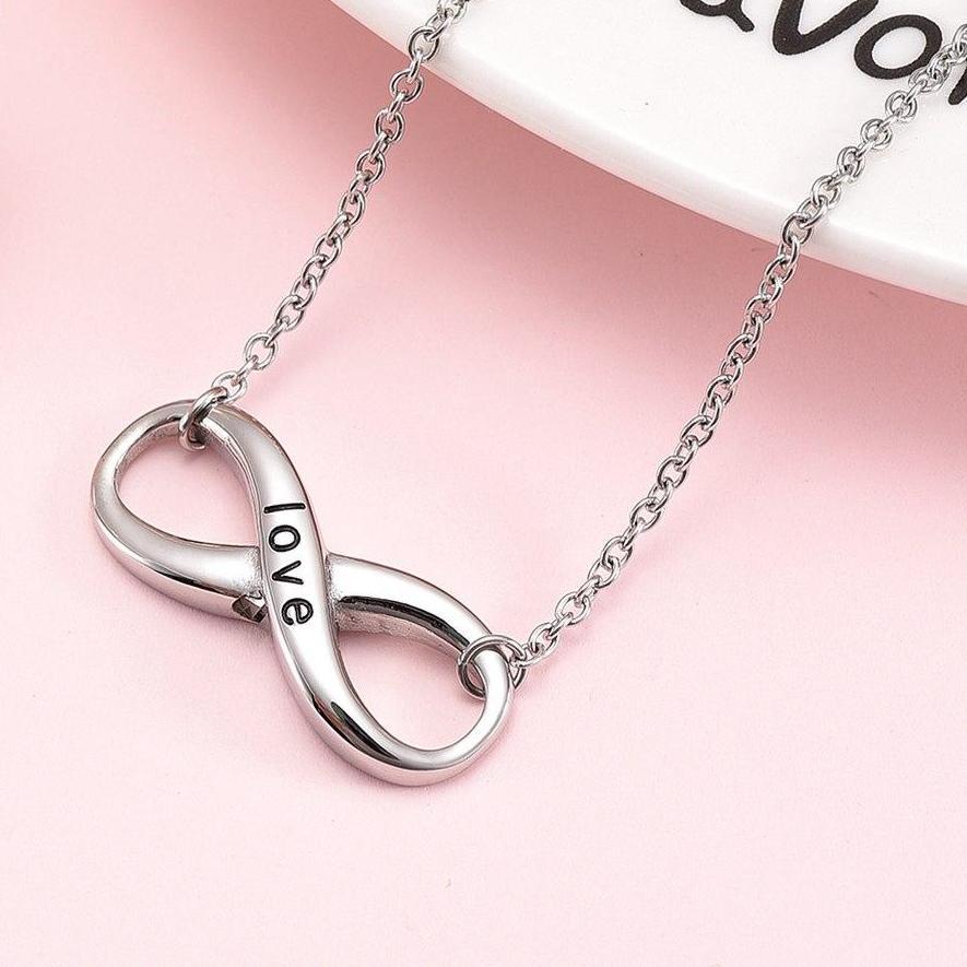 Cremation Necklace - Forever Love Infinity Shaped Cremation Urn Necklace