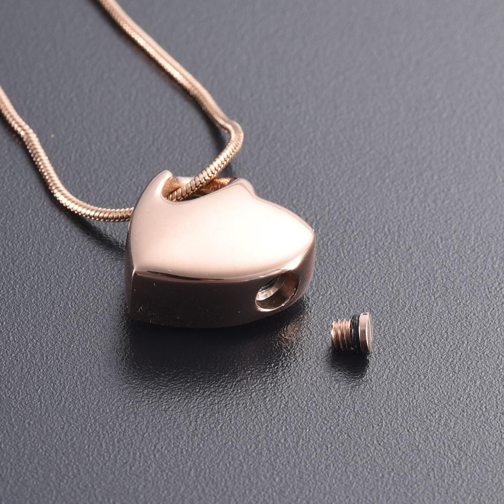 Cremation Necklace - Heart Shaped Cremation Urn Necklace