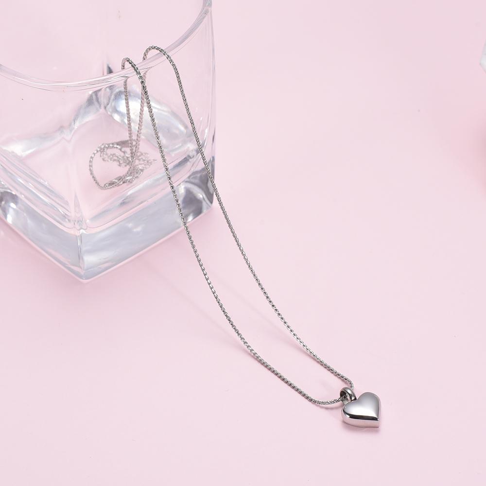 Cremation Necklace - Heart Shaped Cremation Urn Necklace