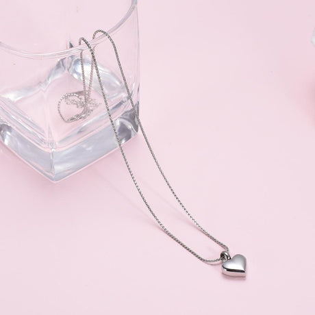 Cremation Necklace - Heart Shaped Cremation Urn Necklace