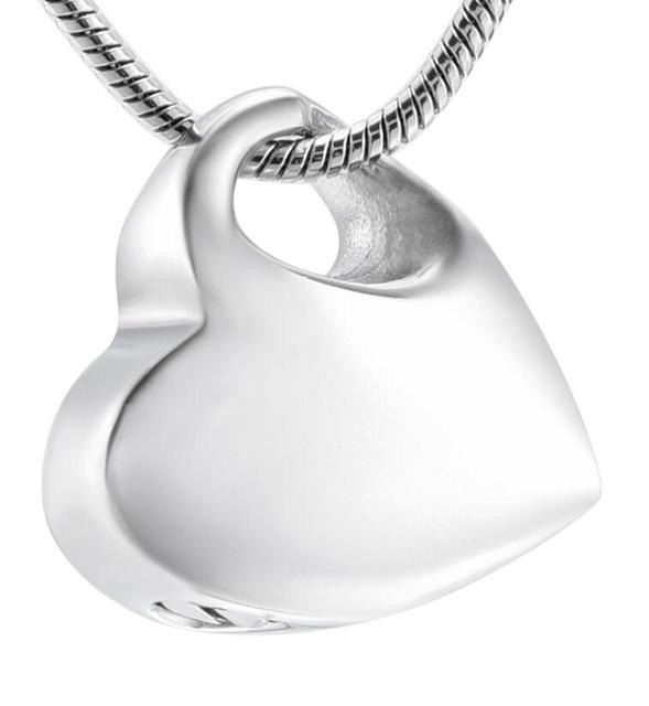 Cremation Necklace - Heart Shaped Cremation Urn Necklace
