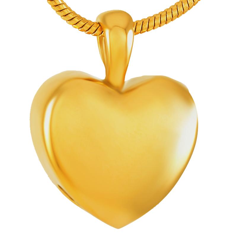 Cremation Necklace - Heart Shaped Cremation Urn Necklace