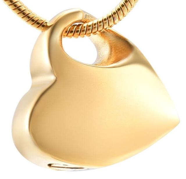 Cremation Necklace - Heart Shaped Cremation Urn Necklace