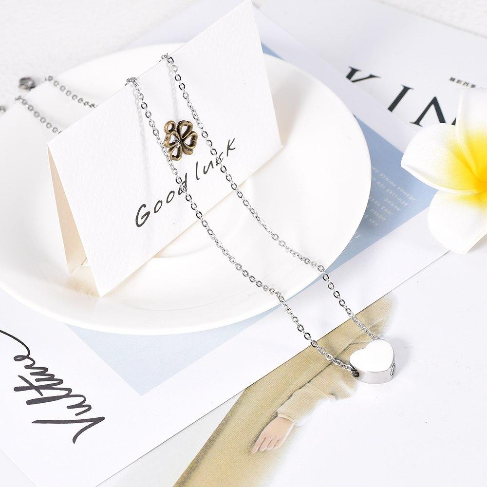 Cremation Necklace - Heart Shaped Cremation Urn Necklace
