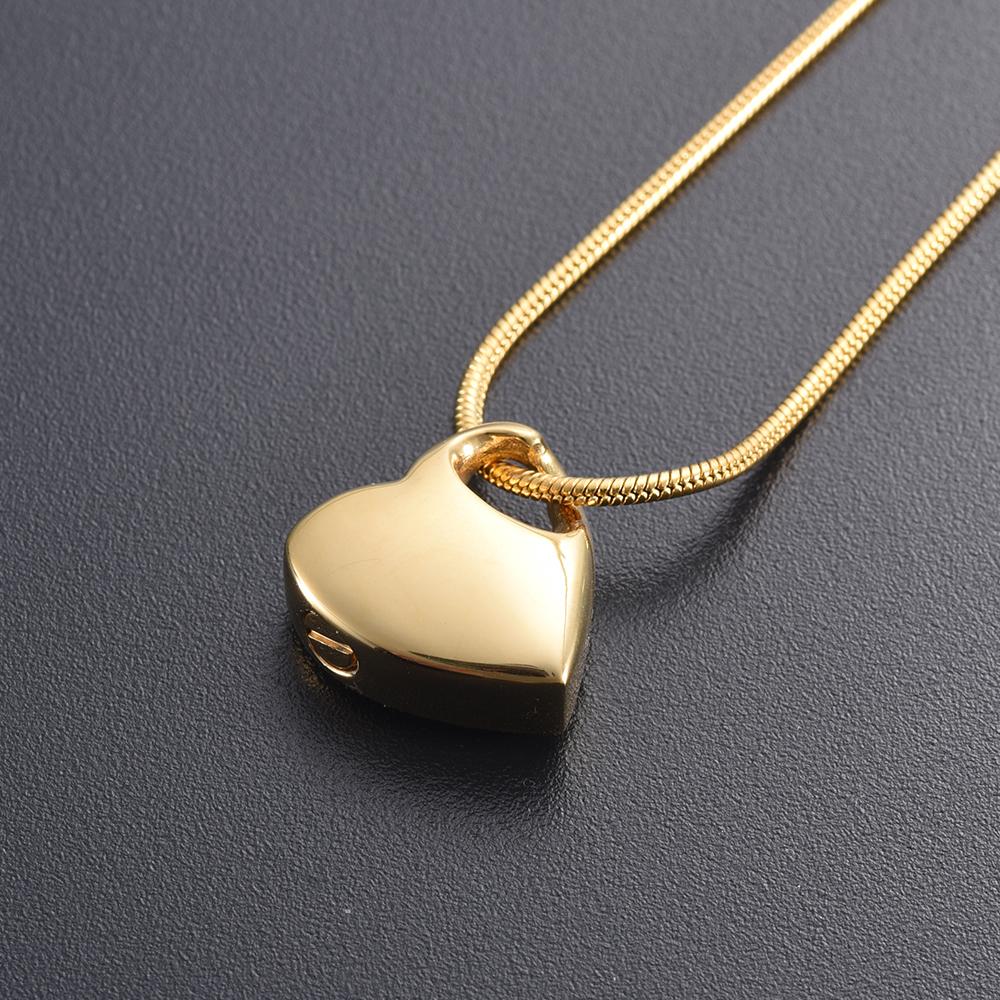 Cremation Necklace - Heart Shaped Cremation Urn Necklace