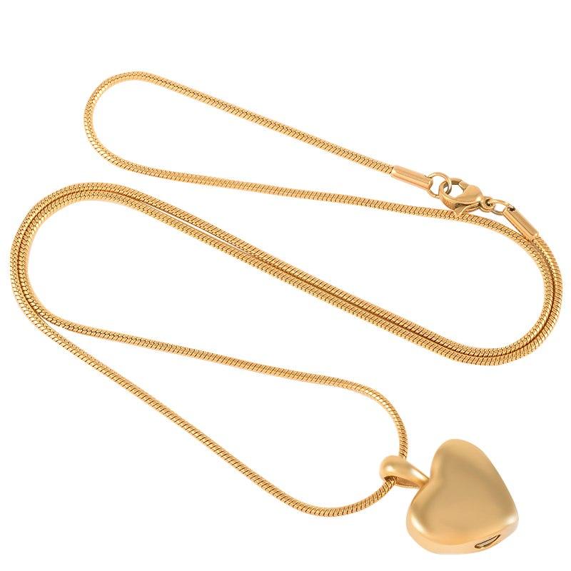 Cremation Necklace - Heart Shaped Cremation Urn Necklace